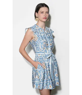 Greylin Bailey Flutter Sleeve Belted Mini