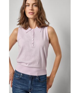 Lilla P Sleeveless Polo Sweater