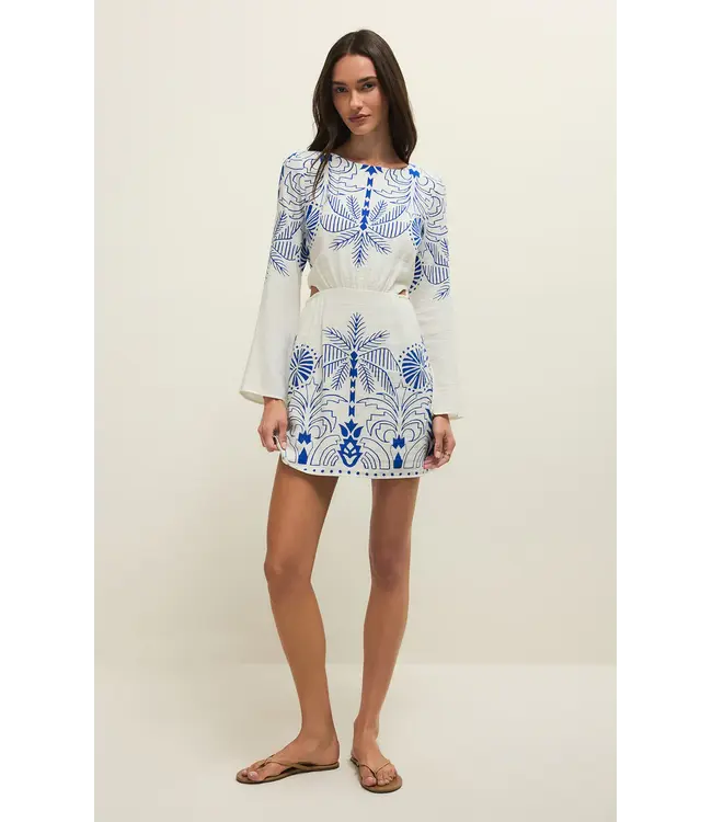 Z Supply Tahini Palm Mini Dress