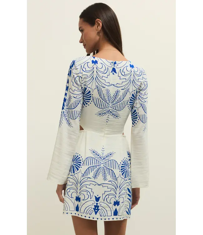 Z Supply Tahini Palm Mini Dress