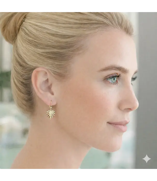 Clover + Palm Signature Palm Dangle Earrings