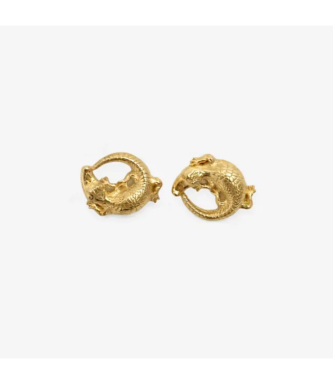 Clover + Palm Alligator Studs