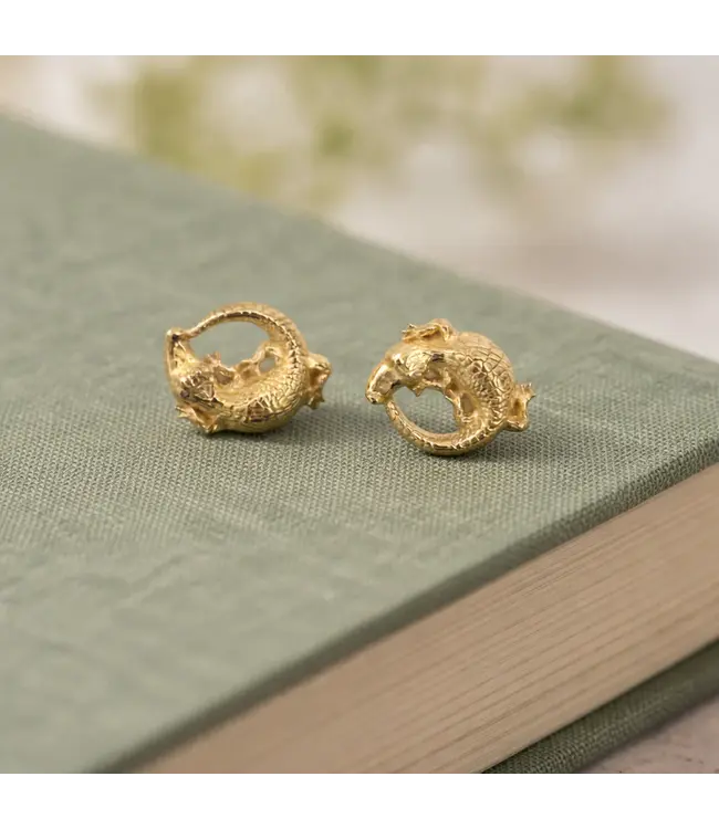 Clover + Palm Alligator Studs