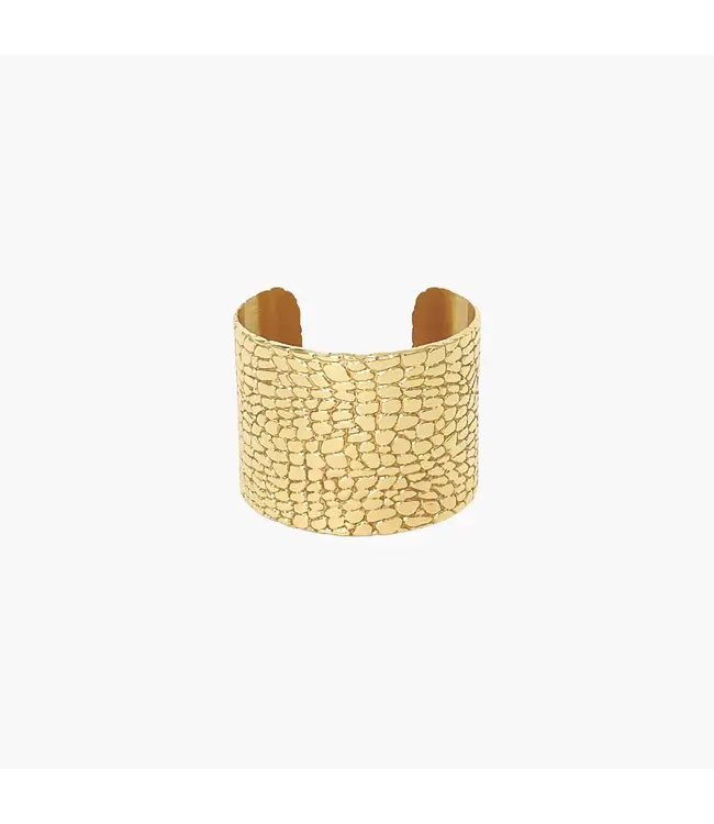 Clover + Palm Palmetto Hide Cuff