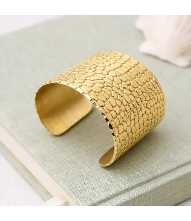 Clover + Palm Palmetto Hide Cuff