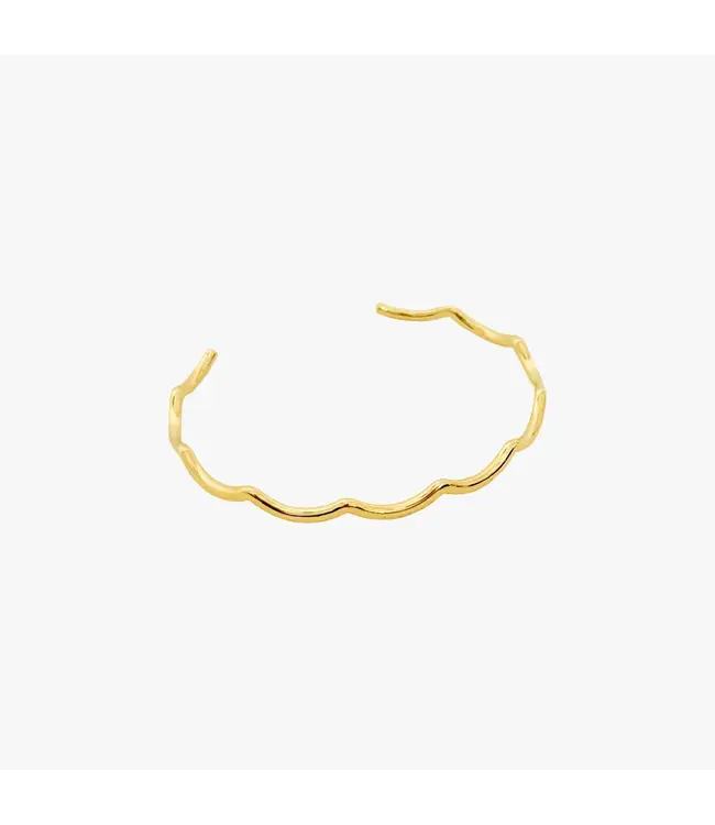 Clover + Palm Scallop Bangle