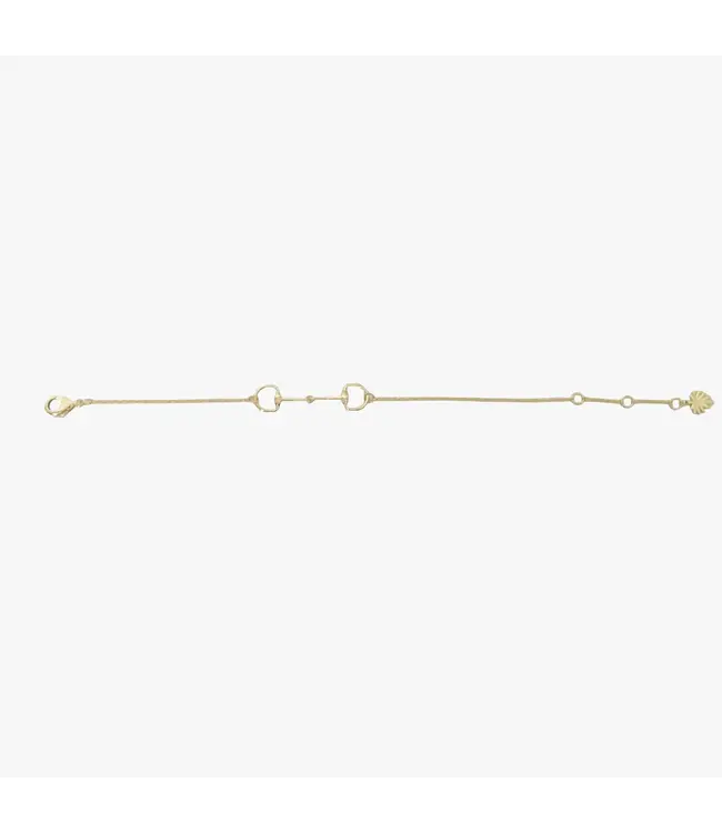 Clover + Palm Horse Bit Bracelet