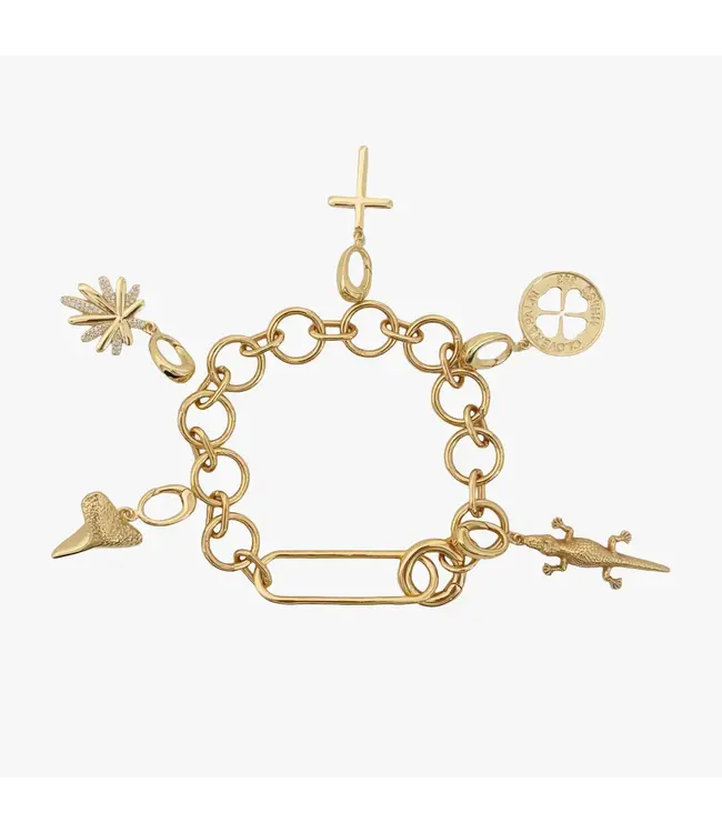 Clover + Palm Pearl Charm - Small