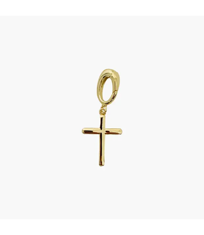 Clover + Palm Cross Charm