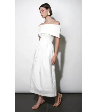 Greylin Marjorie Off Shoulder Midi Dress