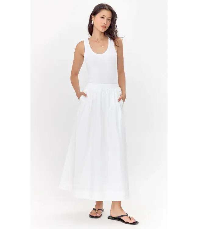 Greylin Ana Poplin Midi Skirt