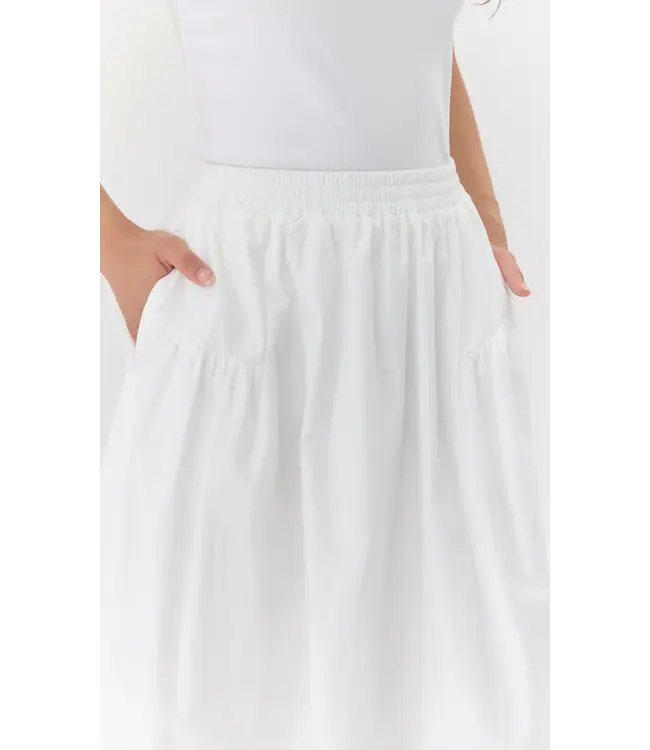Greylin Ana Poplin Midi Skirt