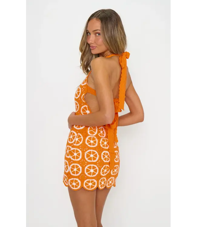 Show Me Your Mumu Happy Halter Mini Dress