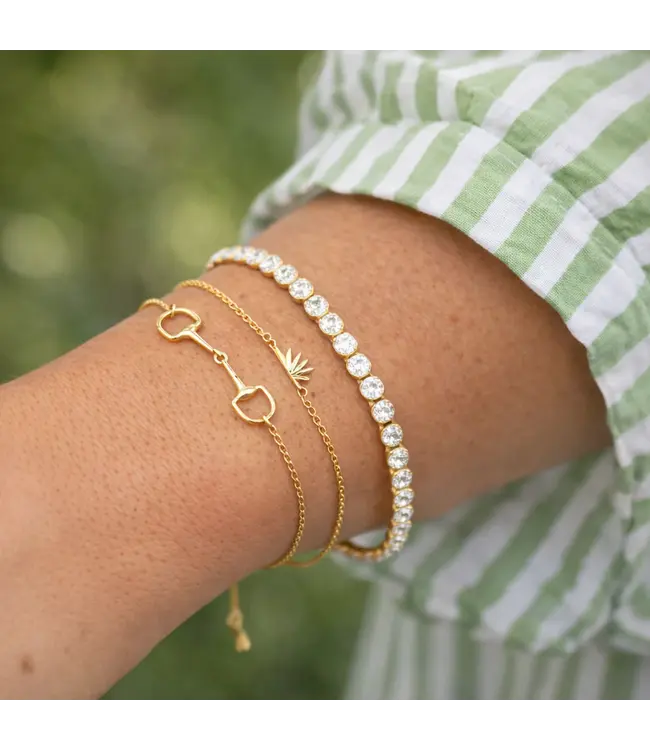 Clover + Palm Tennis Bracelet