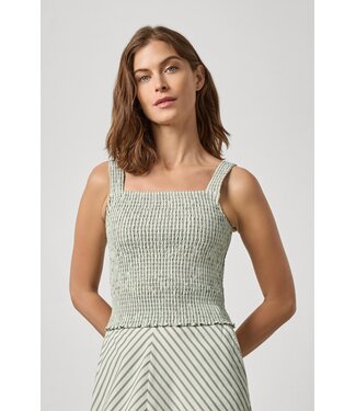 Lilla P Striped Smocked Tank