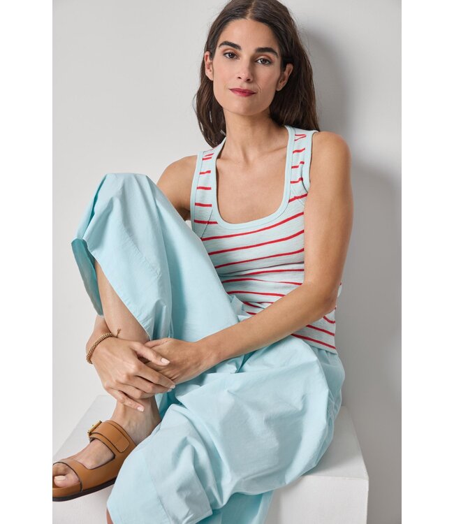 Lilla P Striped Wide Strap Tank