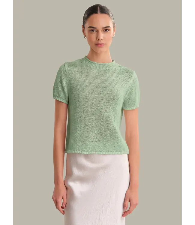 525 Faye Rolled Edge Sweater Tee