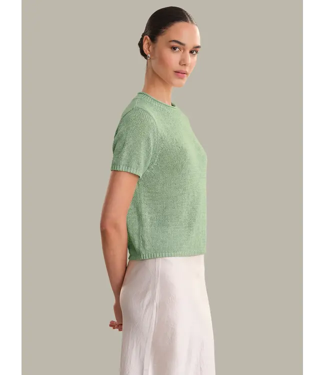 525 Faye Rolled Edge Sweater Tee