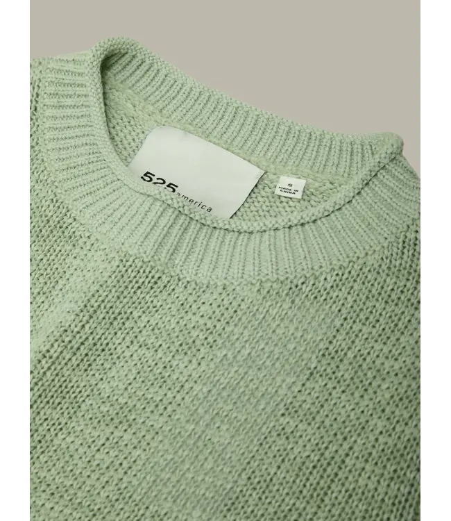 525 Faye Rolled Edge Sweater Tee