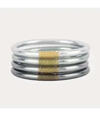 BudhaGirl All Weather Bangles Serenity Prayer - Set of 4