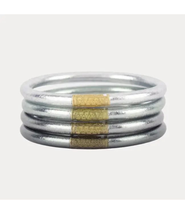 BudhaGirl All Weather Bangles Serenity Prayer - Set of 4