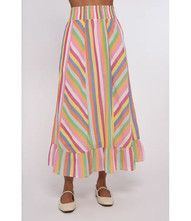 Love The Label Surya Stripe Skirt