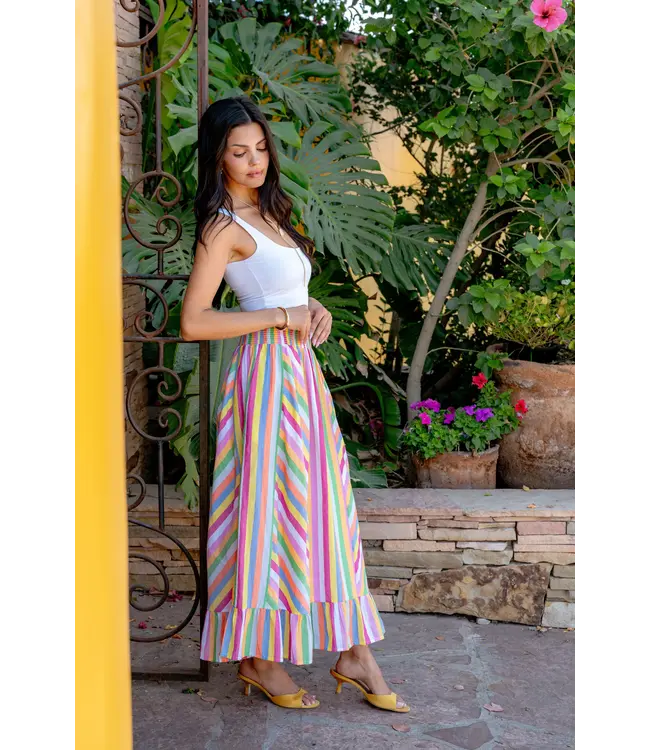Love The Label Surya Stripe Skirt