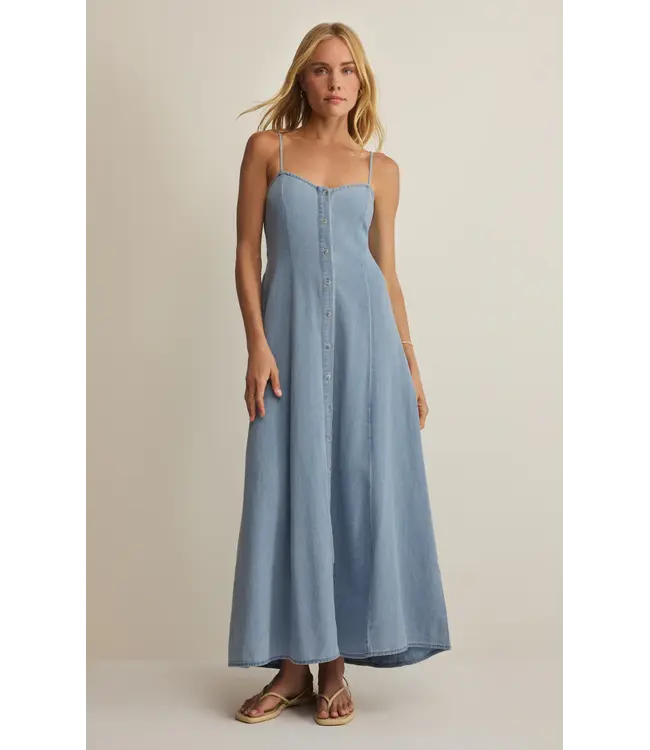 Z Supply Angel Eyes Chambray Midi Dress