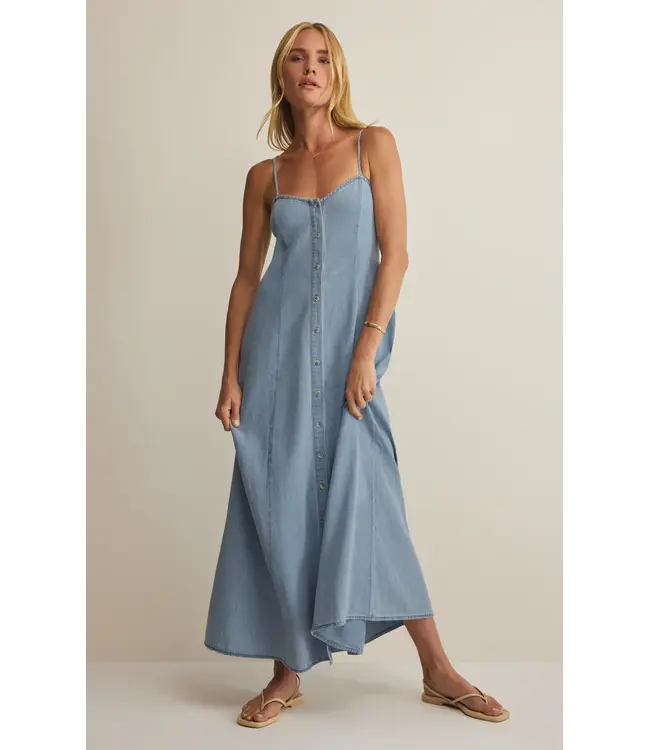 Z Supply Angel Eyes Chambray Midi Dress