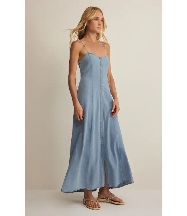 Z Supply Angel Eyes Chambray Midi Dress
