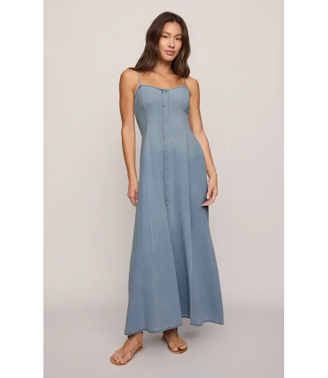 Z Supply Angel Eyes Chambray Midi Dress