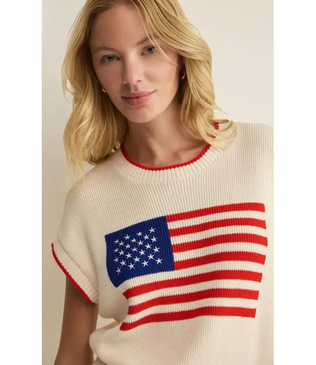 Z Supply Sleeveless Patriot Sweater