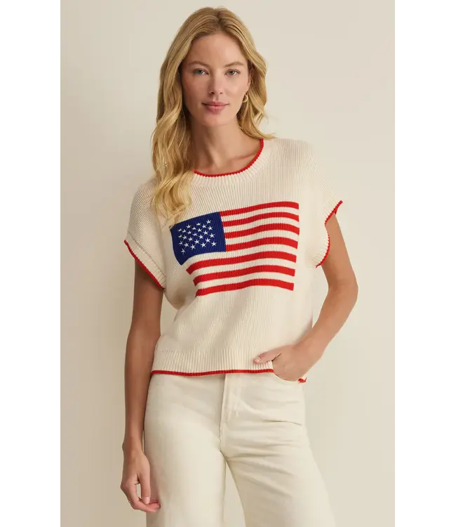 Z Supply Sleeveless Patriot Sweater