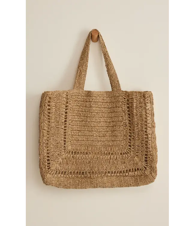 Z Supply Hideaway Raffia Tote
