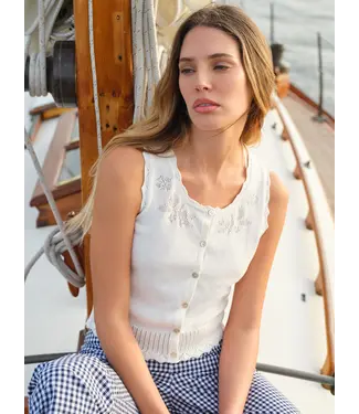 525 Valentina Button Down Slvlss Top