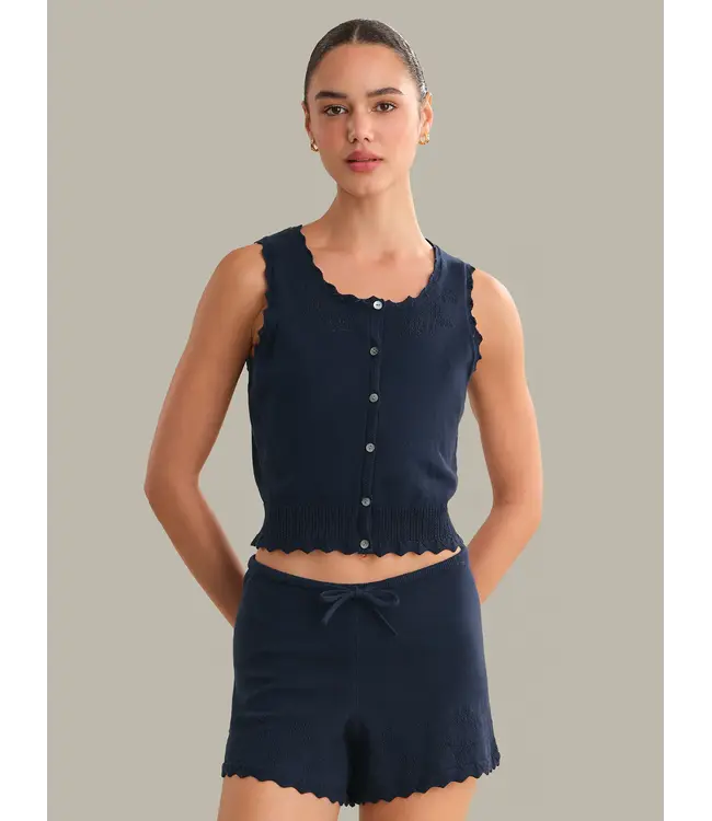 525 Valentina Button Down Slvlss Top