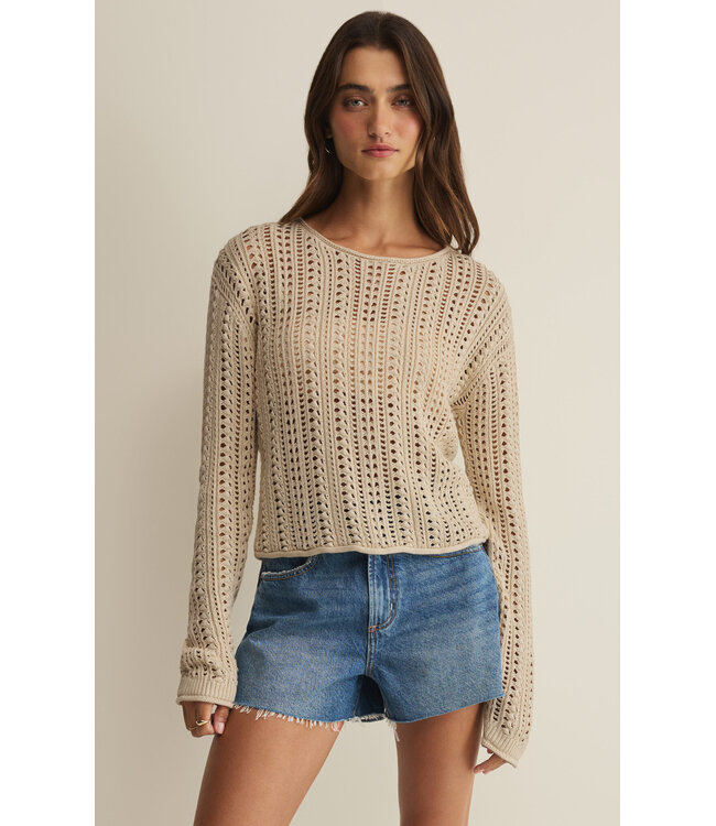 Z Supply Upland Crochet Sweater