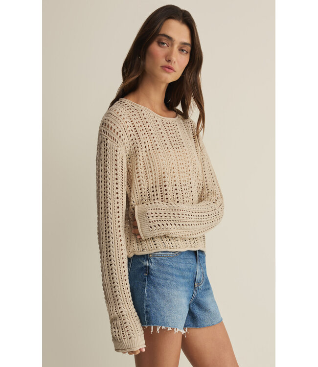 Z Supply Upland Crochet Sweater