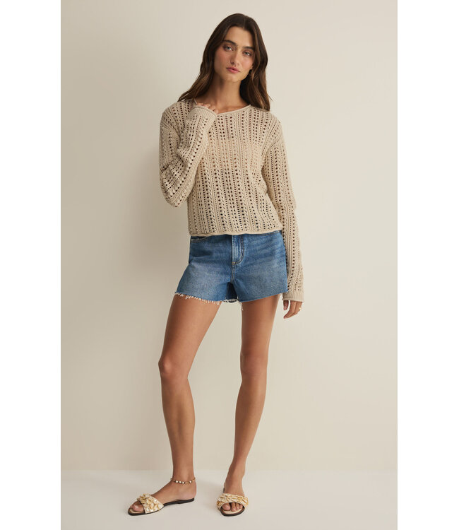 Z Supply Upland Crochet Sweater