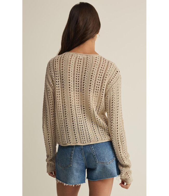 Z Supply Upland Crochet Sweater
