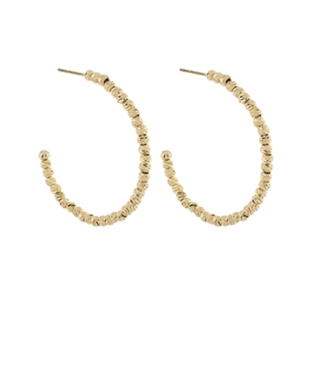 Textured Open Hoops