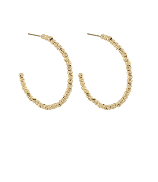Textured Open Hoops