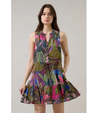 Jenla Floral Itzel Shift Mini Dress