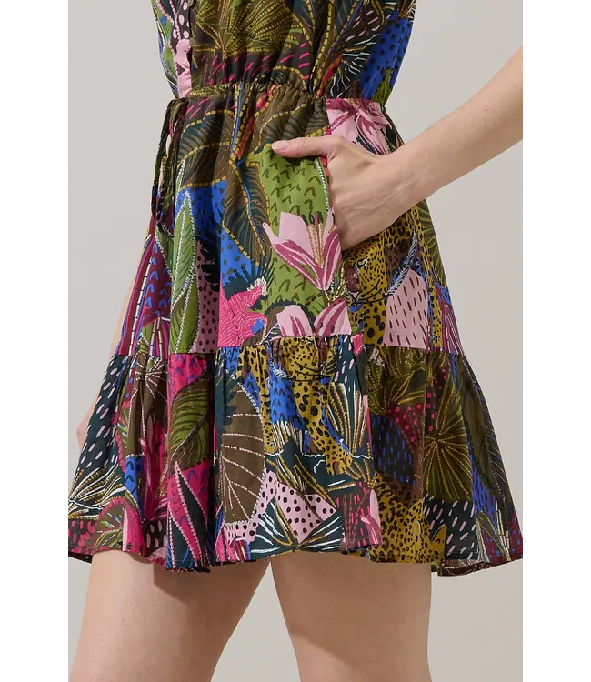 Jenla Floral Itzel Shift Mini Dress