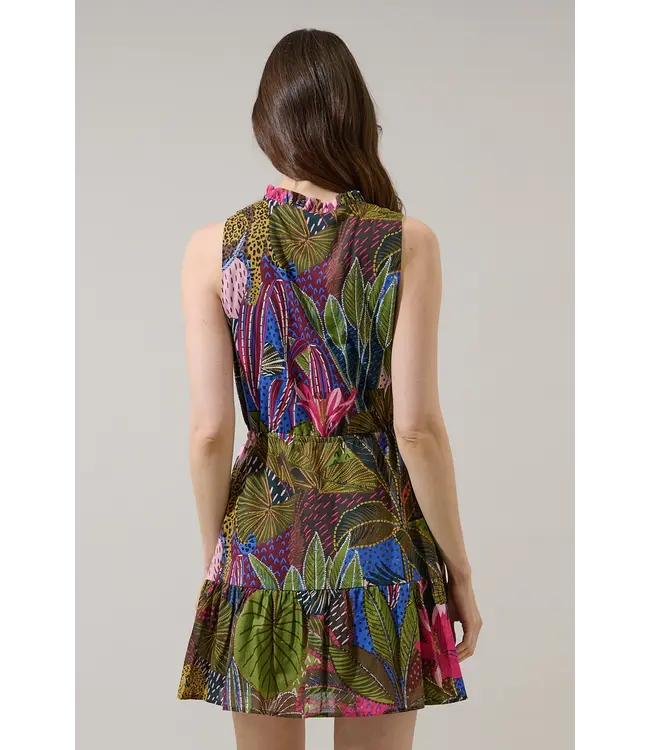 Jenla Floral Itzel Shift Mini Dress
