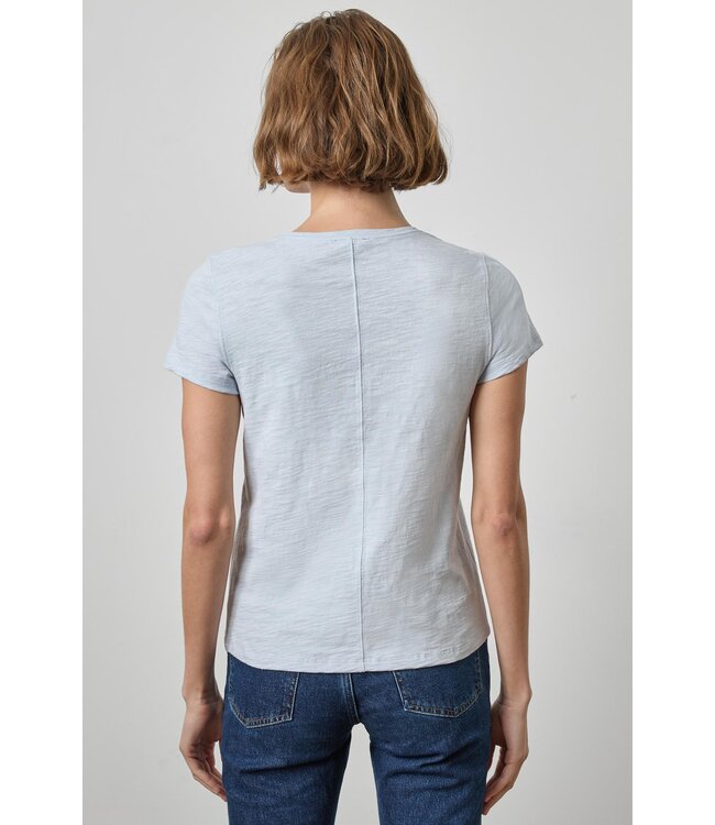 Lilla P Short Sleeve Back Seam V-Neck