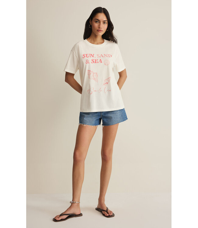 Z Supply Sea La Vie Boyfriend Tee