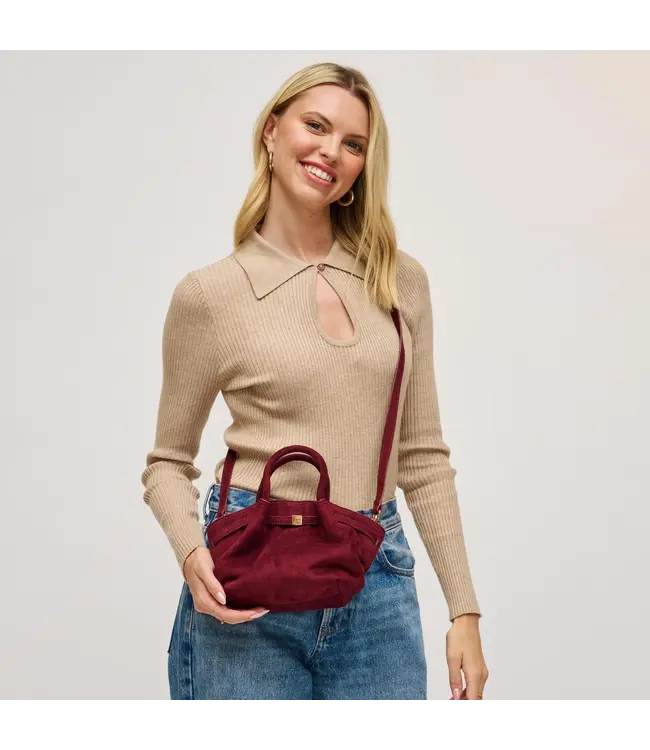 Selena Faux Suede Crossbody