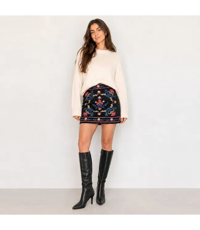 Midnight Garden Mini Skirt