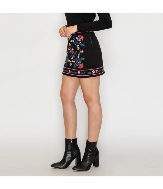 Midnight Garden Mini Skirt